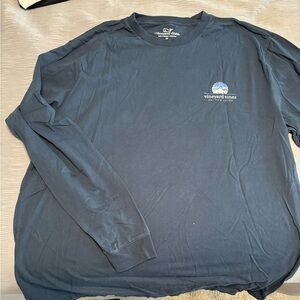 Long sleeve blue vineyard vines men’s tshirt